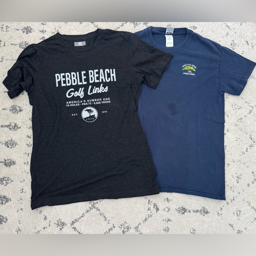 Torrey Pines 121st U.S. Open Pebble Beach 1919 Golf Shirt Sleeve T Shirts Top